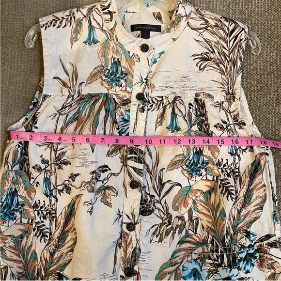 BANANA REPUBLIC SLEEVELESS BELTED DRESS Sz Small - Picture 5 of 9